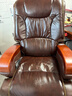 寳伽帝龍 真皮老板椅辦公椅按摩可躺轉椅電腦椅家用牛皮大班椅總裁椅 10輪咖啡進(jìn)口頭層牛+按摩+擱腳 實(shí)木腳 曬單實(shí)拍圖