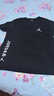 JUST DO IT-新款AJ純棉短袖簡(jiǎn)約寬松大碼休閑上衣男籃球運動(dòng)飛人圓領(lǐng)半 耐克字母飛人【黑色】 XL 【建議110-130斤】 曬單實(shí)拍圖