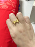 周大生【生日禮物】黃金戒指女足金在逃公主蝴蝶結固口指環(huán)送女友 足金在逃公主戒指 11號-1.05g 曬單實(shí)拍圖
