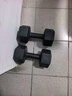 華亞（HUAYA） 啞鈴環(huán)保包膠六角手鈴男士家用健身器材 10KG 一對（5KG*2只） 曬單實(shí)拍圖