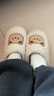 潤柔棉拖鞋女士秋冬季保暖加絨毛毛可愛(ài)室內家居家用情侶男款抗菌防臭 曬單實(shí)拍圖