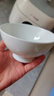 晟普（shengpu）骨瓷高腳碗吃面碗陶瓷碗純白碗防燙碗米飯碗面碗湯碗白色飯碗組合 4.5英寸如意碗10個(gè) 曬單實(shí)拍圖