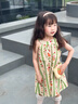 班喜迪女童夏裝連衣裙2026新款洋氣兒童吊帶沙灘公主裙寶寶小童裙子夏季 綠色 110 cm 曬單實(shí)拍圖