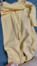 貝瑞加（Babyprints）寶寶連體衣2件裝嬰兒純棉四季衣服長(cháng)袖爬服柔軟哈衣家居內衣黃90 曬單實(shí)拍圖