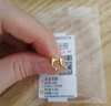 周六福（ZLF）  黃金耳飾女足金999海豚耳釘可愛(ài)亮面耳針 計價(jià) 0.82g 曬單實(shí)拍圖