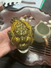 八千代窯茶寵擺件創(chuàng  )意樹(shù)脂三足招財金蟾茶寵擺件茶道變色茶盤(pán)擺件 三足金蟾 曬單實(shí)拍圖
