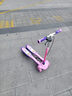 樂(lè )玩童年兒童滑板車(chē)蛙式滑板車(chē)6-12歲男女孩初學(xué)雙腳剪刀滑板車(chē)四輪滑板車(chē) 【粉紫色】升級款-加寬靜音閃光輪 曬單實(shí)拍圖