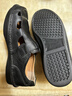 Clarks其樂(lè )男鞋經(jīng)典包頭沙灘鞋厚底減震防滑軟底牛皮鏤空涼鞋夏天 黑色 41 曬單實(shí)拍圖