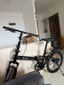 永久折疊自行車(chē)山地車(chē)成人女式便攜雙減震小型變速男學(xué)生成年大人單車(chē) 黑色 22寸 單速 輻條輪 曬單實(shí)拍圖
