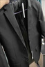 羅蒙高端免燙抗皺西服套裝男士商務(wù)休閑婚禮正裝西服外套上衣服男裝 黑色(西服+西褲+襯衫+大禮包) XL 曬單實(shí)拍圖