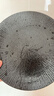 onlycook 日式陶瓷盤(pán)子 餐盤(pán)西餐盤(pán)牛排盤(pán)水果盤(pán) 復古可微波 10寸黑色 曬單實(shí)拍圖