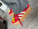 阿迪達斯（adidas）三葉草 馬年限定 女GAZELLE BOLD W 休閑鞋 KJ4293 紅 36 曬單實(shí)拍圖