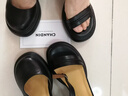 淺町包頭厚底仙女涼鞋女真皮羊皮粗跟豬籠鞋2025新款夏季高跟羅馬鞋女 黑色 39 曬單實(shí)拍圖