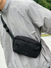 李寧（LI-NING）斜挎包男大容量帆布單肩包胸包輕便通勤騎行腰包手機包隨身小挎包 曬單實(shí)拍圖