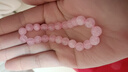 粉晶手串招桃花女款送閨蜜小眾高級感念珠佛珠粉水晶手鏈手飾品 8mm（23顆左右） 曬單實(shí)拍圖