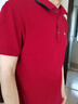 名郎（MELLEN）正品奢侈高端品牌短袖t恤男士2026夏季商務(wù)休閑翻領(lǐng)polo衫爸爸裝 高檔紅色【現貨速達】 XL 建議【140-155斤】 曬單實(shí)拍圖