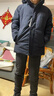 羅蒙（ROMON）鵝絨羽絨服男中長(cháng)款可拆連帽冬季保暖外套中老年高端休閑羽絨服 曬單實(shí)拍圖
