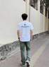 陌汀2026新款港風(fēng)短袖t恤男夏季日系潮牌印花青少年寬松純棉ins半袖衫 白色 003小山 M 曬單實(shí)拍圖