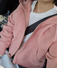 lululemon丨Scuba 女士超寬松款拉鏈連帽衫*拉絨 LW3HTLS 茶花粉/玫瑰金 XS /S 曬單實(shí)拍圖