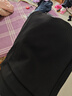 逸陽(yáng)（ESE-Y）秋季款微喇叭西裝褲女高腰垂感顯瘦彈力休閑小黑褲子 黑色 常規 28 曬單實(shí)拍圖