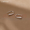 Lnieer999足銀水滴銀耳環(huán)女睡覺(jué)不用摘的銀耳釘小眾設計感銀耳飾銀耳鉤 水滴耳鉤【999足銀】 曬單實(shí)拍圖