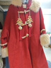 森女部落原創(chuàng  )民族風(fēng)春節錦鯉刺繡大衣新年穿搭冬秋冬女裝新款 紅色（單件） 單件 S 曬單實(shí)拍圖