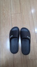 回力拖鞋男女涼拖鞋抑菌防滑浴室內外穿軟彈涼拖鞋HL0397黑色40-41碼 曬單實(shí)拍圖