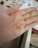 周六?；廊它S金項鏈女足金吊墜生日禮物計價(jià)A0612362 約3.4g 40+5cm 曬單實(shí)拍圖