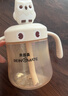 貝因美兒童牛奶杯一歲以上嬰兒吸管水杯寶寶學(xué)飲杯帶刻度直飲杯子喝奶瓶 曬單實(shí)拍圖