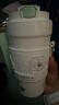 杯具熊（BEDDYBEAR）雙飲咖啡保溫杯帶吸管水杯高顏值禮品杯便攜車(chē)載杯子500ml花間綠 曬單實(shí)拍圖