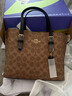 蔻馳（COACH）【品牌直供】女包茉莉MOLLIE25通勤托特包黑色CV965生日禮物 曬單實(shí)拍圖