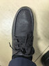 強人商務(wù)休閑鞋軟面軟底鏤空透氣涼皮鞋特大碼男鞋 JDD351320 黑 46碼 曬單實(shí)拍圖