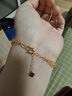 周六福5G工藝黃金手鏈女蕾絲素鏈生日禮物計價(jià)A0714186 約3.94g  曬單實(shí)拍圖