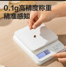 得力（deli）電子秤廚房家用烘焙克秤小型高精度克數稱(chēng)重食物秤 TE910 曬單實(shí)拍圖