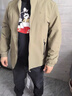 【品牌現貨撤柜】春秋季男士夾克衫商務(wù)休閑外套開(kāi)春新款外套大碼 卡其色 薄款 XL 曬單實(shí)拍圖
