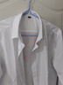羅蒙長(cháng)袖襯衫男士純色商務(wù)休閑職業(yè)正裝工裝外套白襯衣男裝 白色 38  曬單實(shí)拍圖