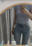 H&M女裝牛仔褲2026春季新款高腰喇叭時(shí)尚復古微緊身牛仔褲1109636 淺牛仔藍053 36 160/68 曬單實(shí)拍圖