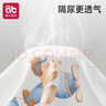 愛(ài)貝迪拉（AIBEDILA）隔尿墊嬰兒抑菌可洗純棉透氣防漏隔尿床單護理墊姨媽墊小鹿80*100 曬單實(shí)拍圖