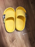 巴布豆兒童拖鞋男女童寶寶軟底居家浴室夏季涼拖鞋 黃色 160碼 曬單實(shí)拍圖