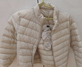 鴨鴨（YAYA）輕薄羽絨服女短款立領(lǐng)薄款秋冬保暖時(shí)尚休閑立領(lǐng)外套K 米白色 L 165 曬單實(shí)拍圖