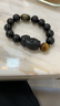 石傳百世天然黑曜石招財貔貅手串轉運護身符補水手鏈送男友生日紀念禮物 曬單實(shí)拍圖