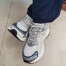 安踏AT2005丨潮流復古跑步鞋女鞋春季透氣舒適銀色運動(dòng)鞋 曬單實(shí)拍圖