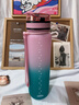 史努比運動(dòng)水杯大容量學(xué)生上學(xué)專(zhuān)用杯子食品級耐高溫運動(dòng)水壺塑料杯 漸變粉色500ML（帶杯刷） 曬單實(shí)拍圖