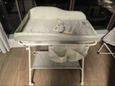 babycare尿布臺多功能可折疊新生兒護理臺撫觸洗澡便攜嬰兒床-溫特綠 曬單實(shí)拍圖