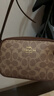 蔻馳（COACH）【品牌直供】奢侈品女包JAMIE迷你單肩包 棕黃色CY752生日禮物 曬單實(shí)拍圖