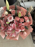 花藝灣鮮花同城配送玫瑰百合花束表白送女友老婆閨蜜生日禮物全國花店 感恩媽媽-33朵粉玫瑰粉康乃馨9朵粉百合混搭 全國同城配送 留言送花日期 曬單實(shí)拍圖
