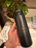 OPUS保溫杯男士茶水分離泡茶杯大容量外出便攜式水杯學(xué)生保溫杯子戶(hù)外 巖石杯-極地黑450ml 曬單實(shí)拍圖