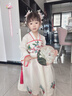 RPNK上新女童連衣裙夏裝網(wǎng)紅新款洋氣兒童裝裙子小女孩夏季公主裙漢服 米黃色長(cháng)袖 送流蘇頭飾 100 適合20到29斤之內 曬單實(shí)拍圖