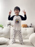 英氏（YEEHOO）【涼感蘭精莫代爾】10A抑菌兒童睡衣男童家居服青少年6-12歲套裝 曬單實(shí)拍圖