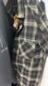 JEEP吉普襯衫男長(cháng)袖春秋季休閑工裝外套寬松格子襯衣服男裝 咖啡格2XL 曬單實(shí)拍圖